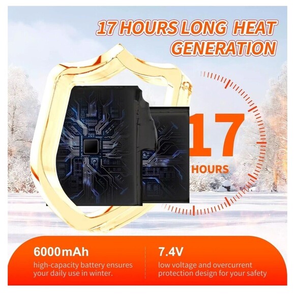 Mecmic Heated Socks for Men Women w APP Control 3000Mah 17H Heat Socks Medium - Picture 4 of 12